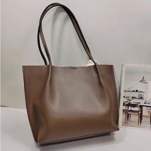 Elegant Brown tote with a matching inner pouch